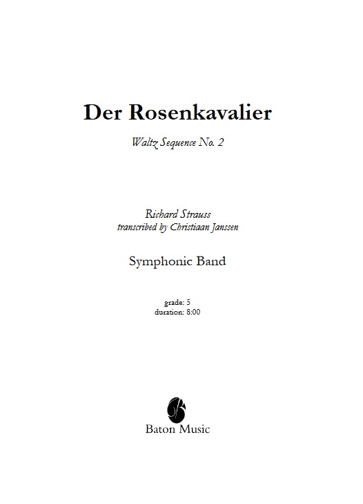 Rosenkavalier, Der (Waltz Sequence #2) - hier klicken