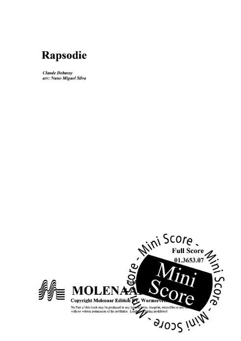 Rapsodie (for Alto Saxophone and Band) - hier klicken