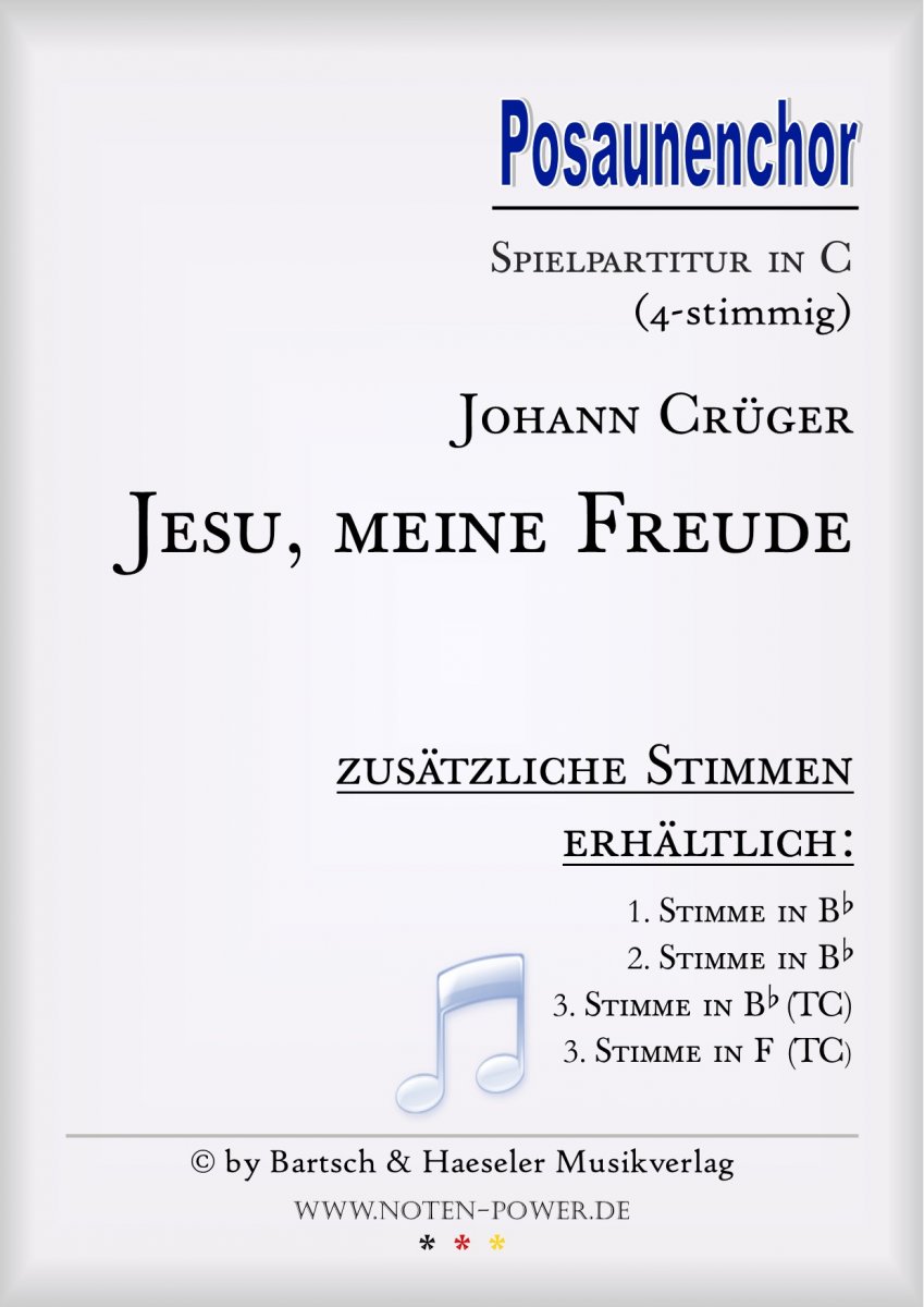 Jesu, meine Freude - hier klicken Jesu, meine Freude - hier klicken