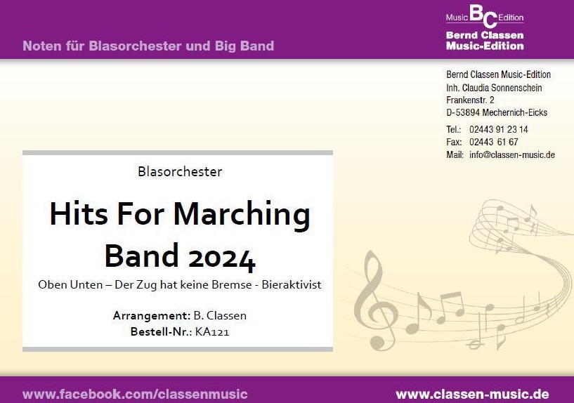 Hits for Marching Band 2024 - hier klicken Hits for Marching Band 2024 - hier klicken