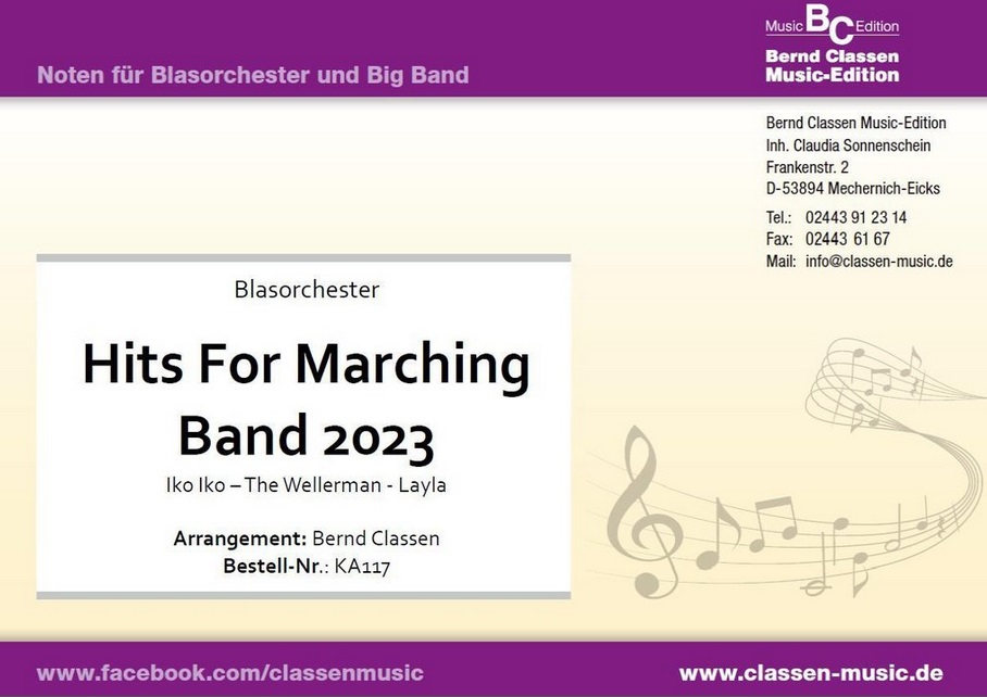 Hits for Marching Band 2023 - hier klicken Hits for Marching Band 2023 - hier klicken