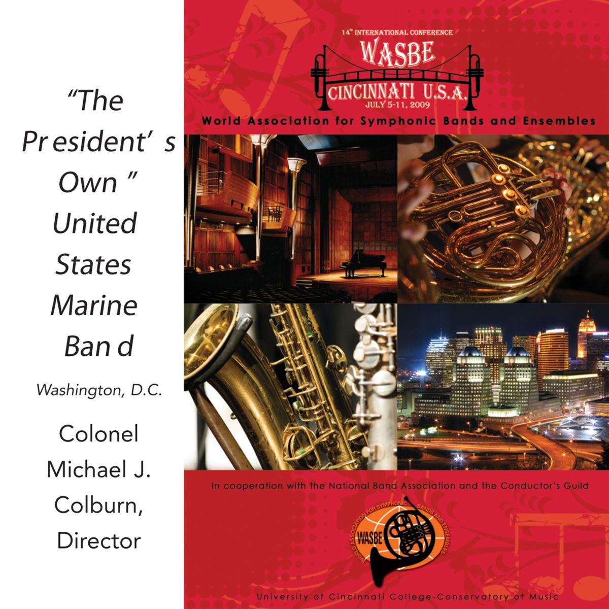 2009 WASBE Cincinnati, USA: "The Presidents Own" United States Marine Band - hier klicken