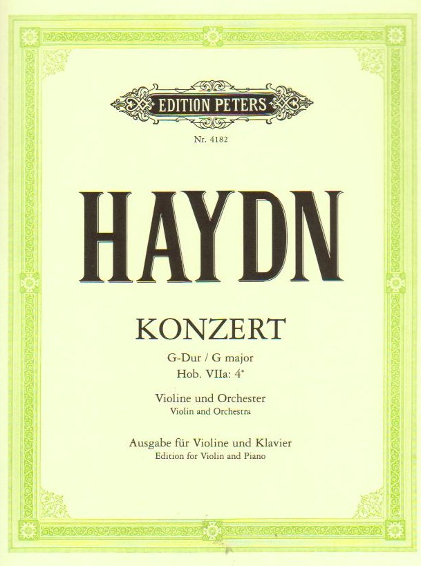 Konzert G-Dur f�r Violine und Orchester - hier klicken