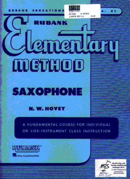 ELEMENTARY METHOD SAXOPHONE - hier klicken