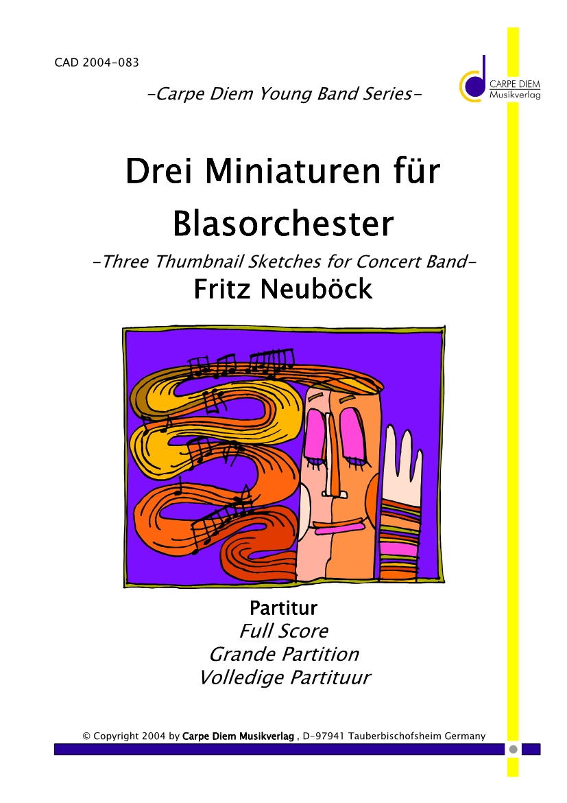 3 Miniaturen für Blasorchester (Drei) - klicken für größeres Bild