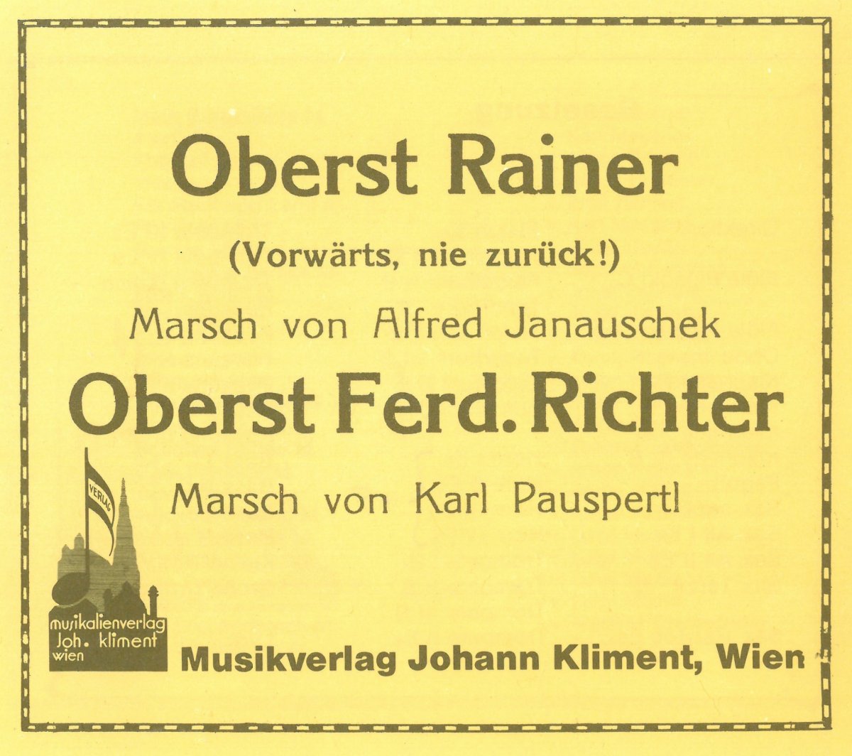 Oberst Rainer (Vorwärts, nie zurück!) - hier klicken Oberst Rainer (Vorwärts, nie zurück!) - hier klicken