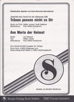 Trnen passen nicht zu dir / Ave Maria der Heimat - hier klicken