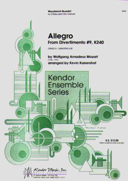 Allegro from Divertimento #9 - hier klicken