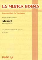 Menuet from String Quartet in Cmj