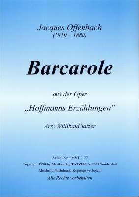 Barcarole (aus 'Hoffmanns Erzählungen') - klicken für größeres Bild