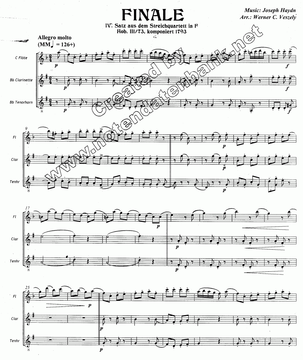 Allegro - Notenbeispiel